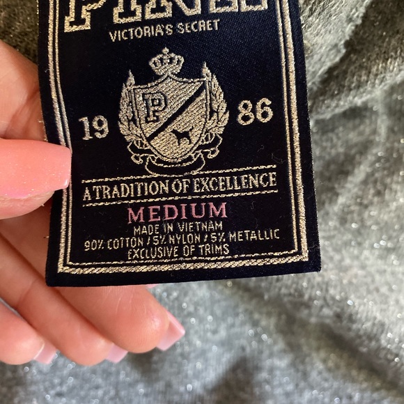 Victoria’s Secret PINK Shimmer Pant & Hoodie Set - Picture 2 of 9